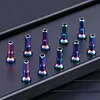 10Pcs Bike Spoke Nipples 14G Colorful Spokes Nipples for Mountain Road Bicycles