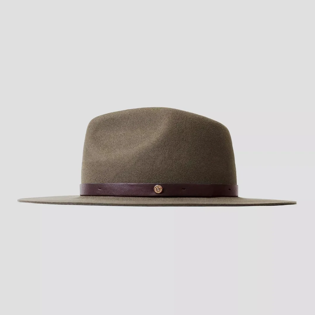 Griffin Fedora&ndash;Dark Olive[Fast shipping and box packing]
