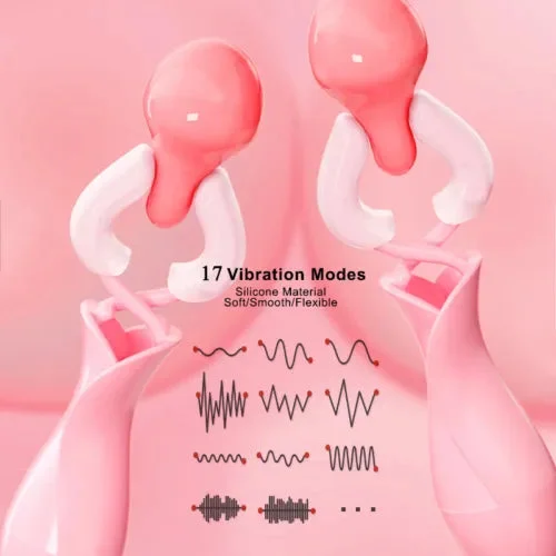 pornhint Pornhint Powerful Sucking Vibrating Nipple Clamps Breast Clips Clit Stimulator Massager