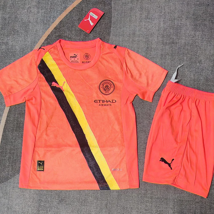 25/26 Manchester City Club World Away Jersey Kids Set