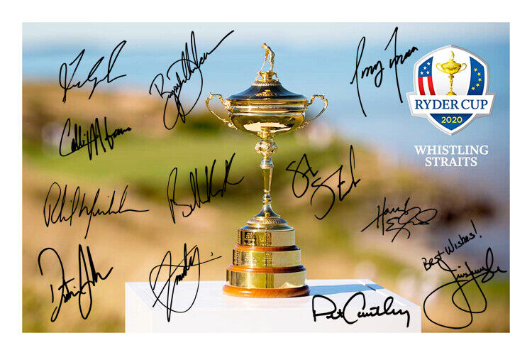 Ryder Cup Team USA Signed Autograph Photo Poster painting Print 2020 2021 Dechambeau Spieth Golf