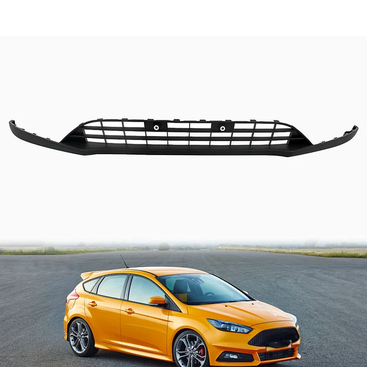 SEBLAFF Front Bumper Lower Lip Grille Valance Panel Grill Black Replacement for 2015 2016 2017 2018 Focus F1EZ17626A