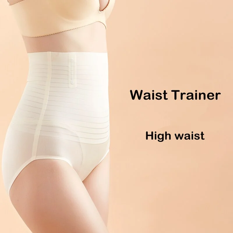 Waist Trainer Body Shaper Tummy Slimming Women Ribbed Underwear Breathable Elasticity Shaperwear Butt Lifter Shaper