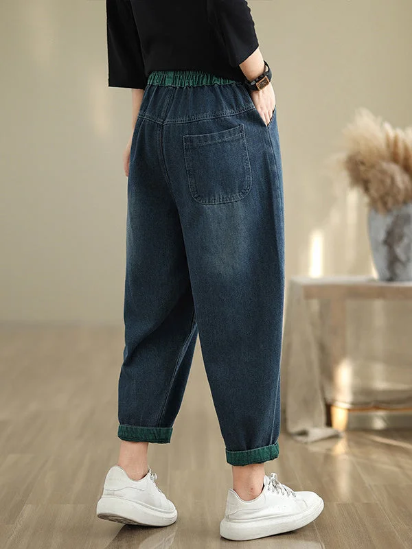 Women Half Sleeve V-neck Solid Color Dress