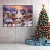 (70*50cm)Xmas Country Scene - Full Round Drill Diamond Painting
