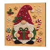 Christmas Series Wooden Framed DIY Pearl Painting Art Kits Decor 20x20cm