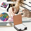 Animals Leather Diamond Art Note Box with 160 Sheets of Paper for DIY Art Craft