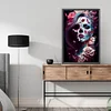 (40*60cm)Halloween Skull Girl - Full Round Drill Diamond Painting