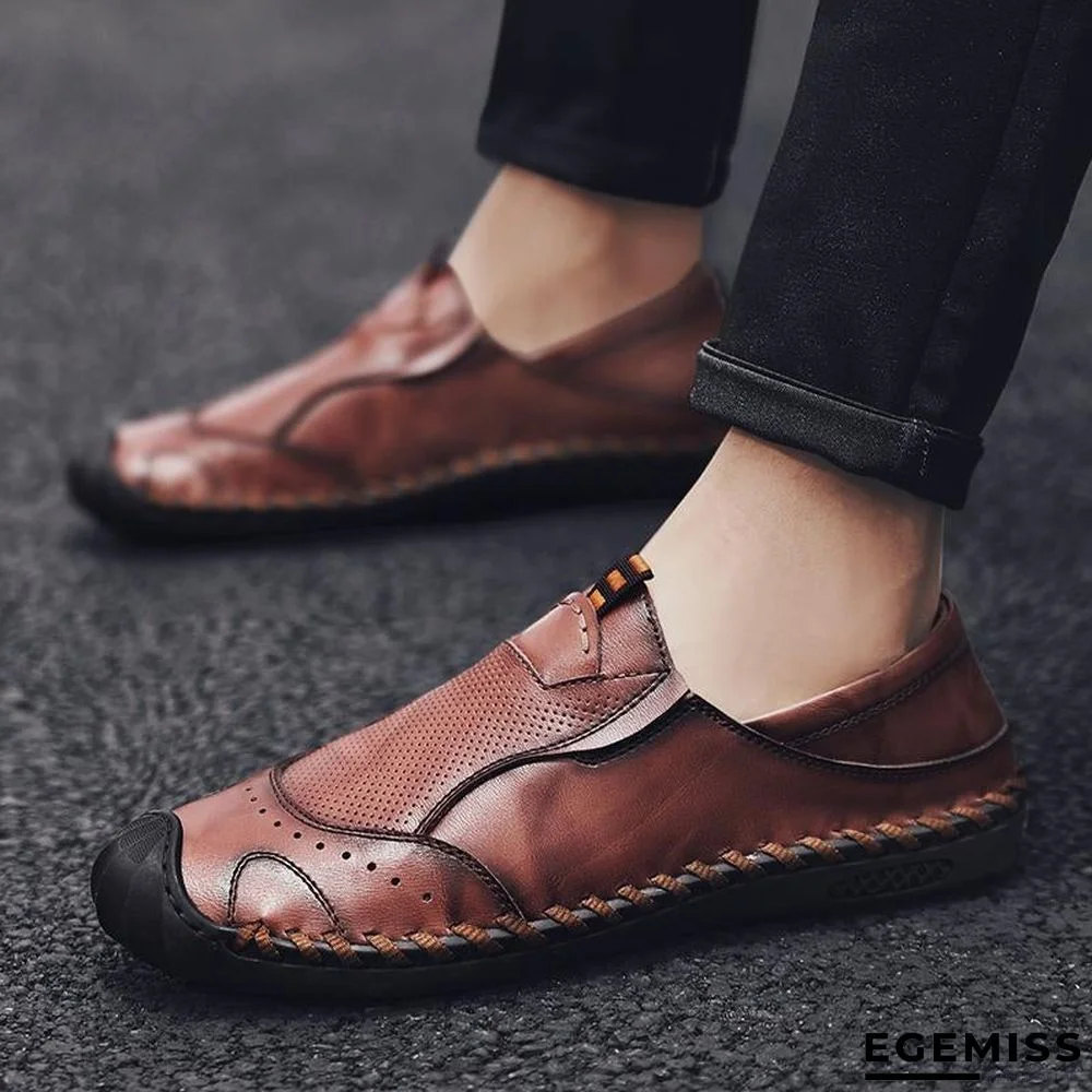 New Men Shoes Genuine leather Comfortable Men Casual Shoes | EGEMISS