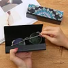 DIY Diamond Painting Eye Glasses Case Travel Leather Sunglasses Storage Box