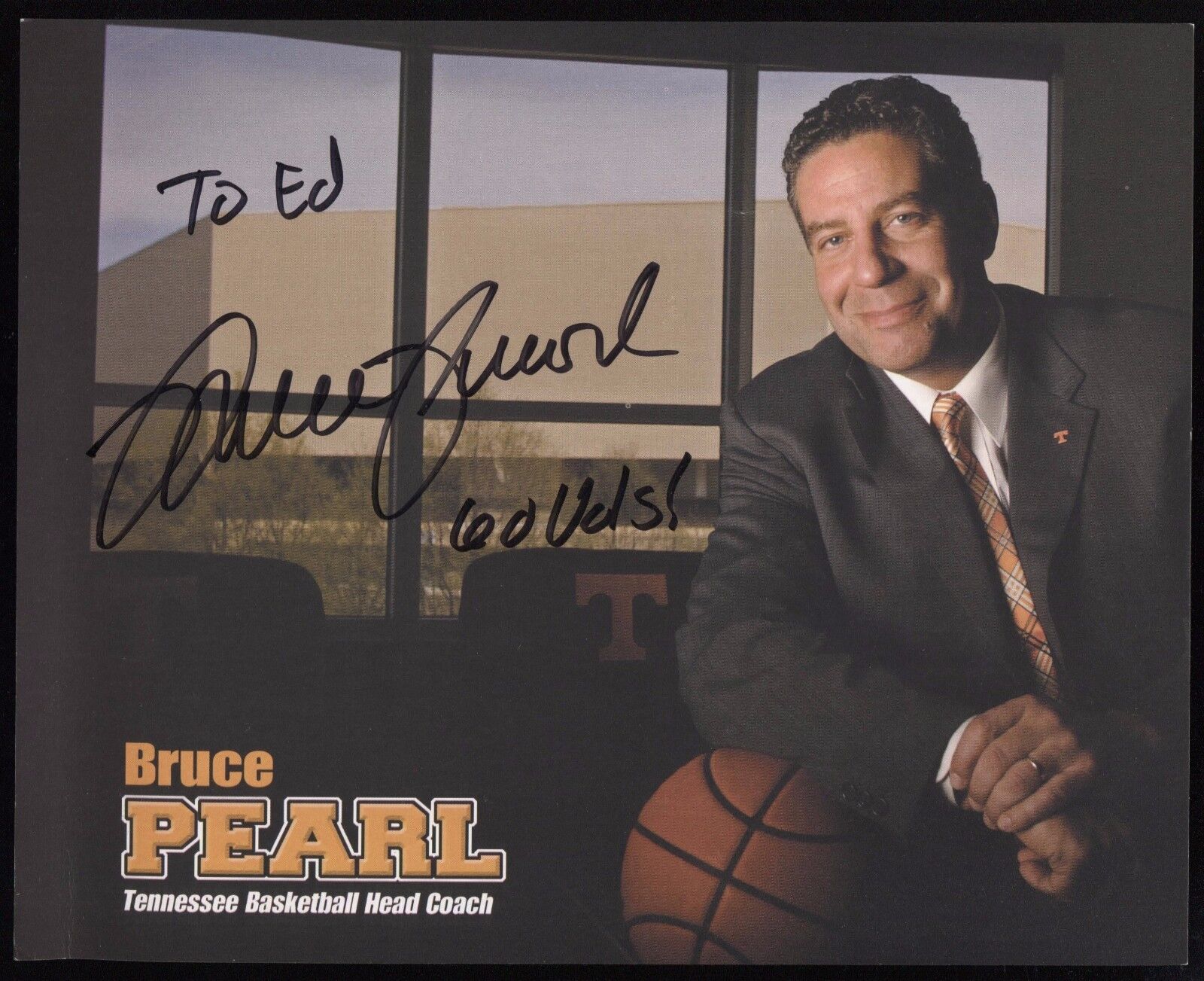 Bruce Pearl Signed 8x10 Photo Poster painting College NCAA Basketball Coach Autographed