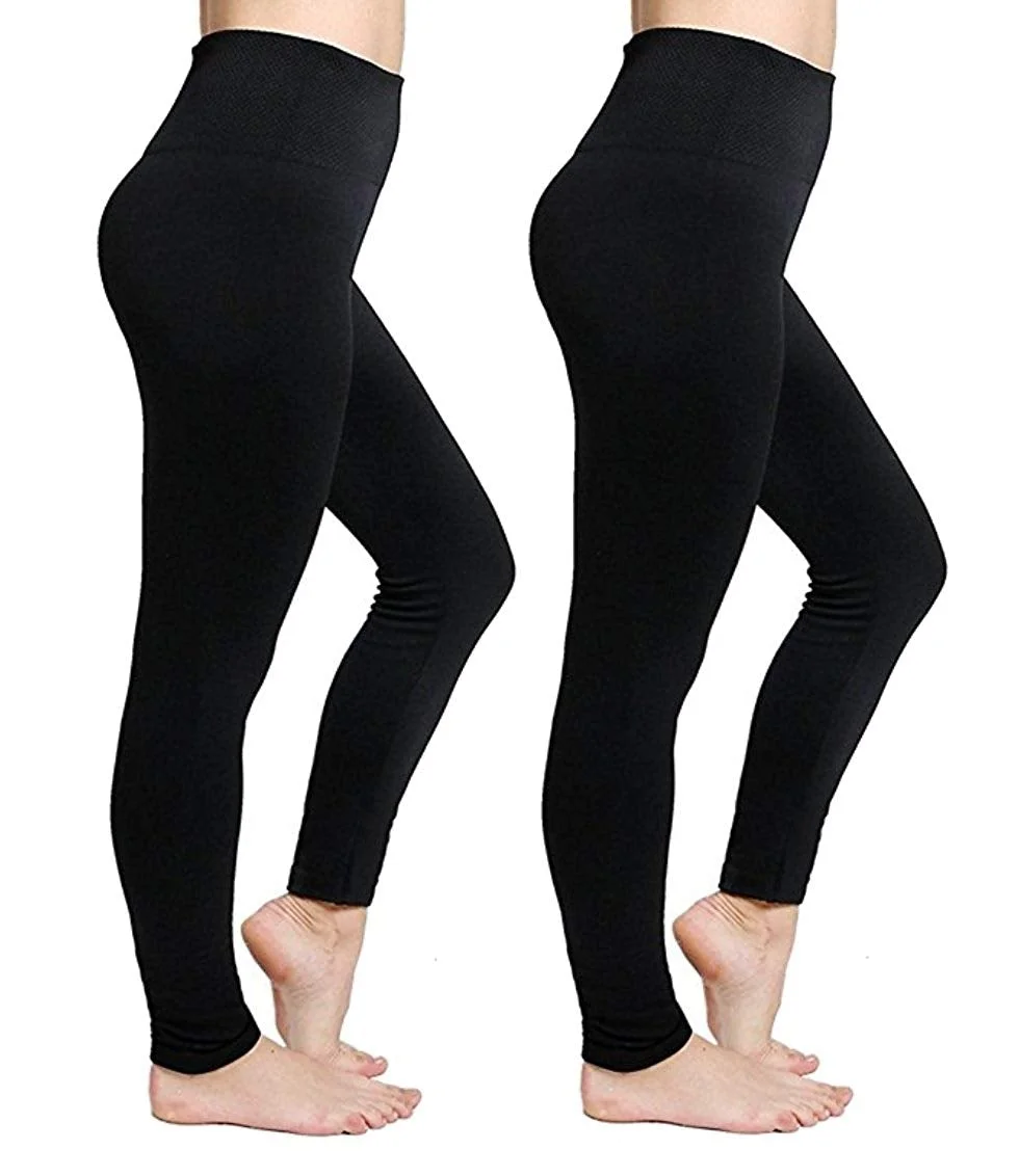 Regular/Plus Size/Petite Women's Fleece Lined Leggings High Waisted Leggings Winter Warm Leggings Tummy Control