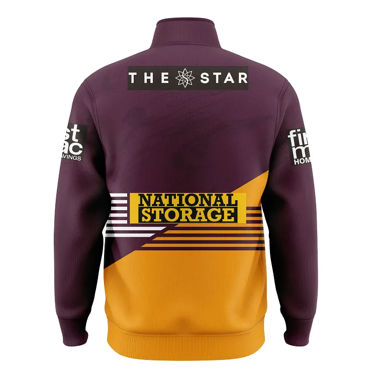 2025 Brisbane Broncos Mens Home Zipper Hoodie S-5XL