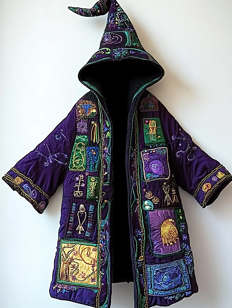 Oil painting wizard cape 850b
