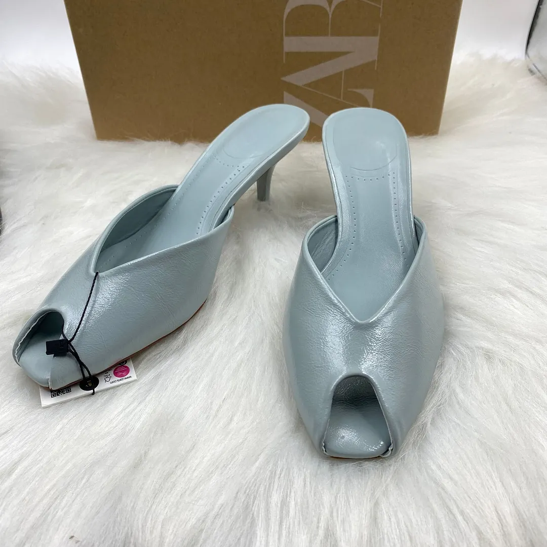 Breakj Breakj Home 2025 New Women's Shoes Fish Mouth Sandals Set Coarse Heel Toe Sandals Shoes Fashion