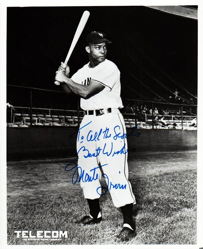 Hall of Famer MONTE IRVIN Signed Photo Poster painting