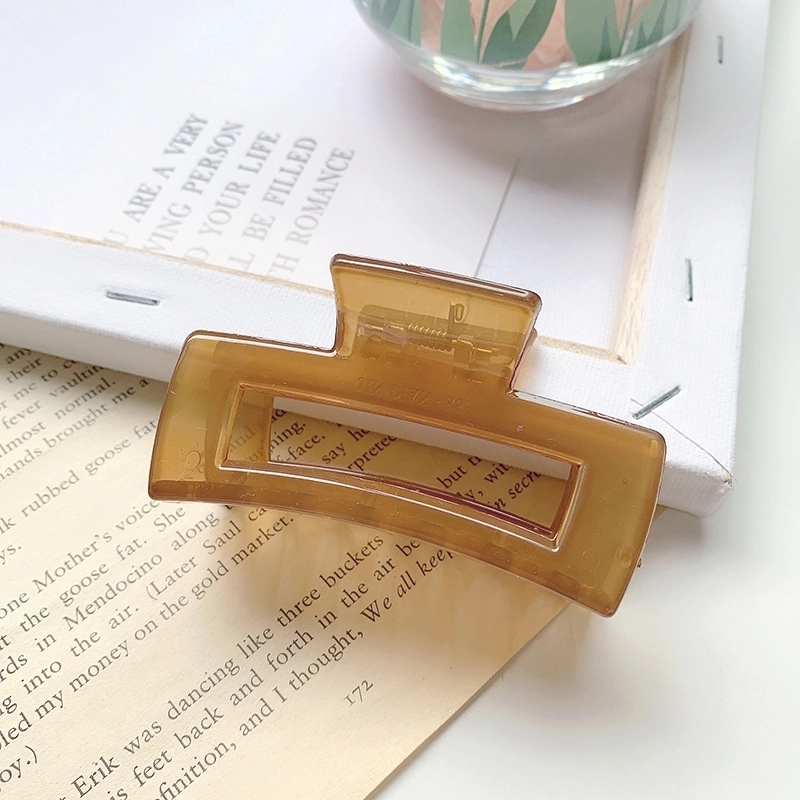 Minimalist Solid Color Resin Hair Claws 1 Piece