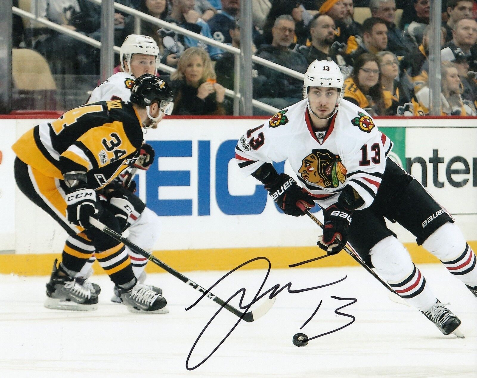 TOMAS JURCO signed (CHICAGO BLACKHAWKS) 8X10 AUTOGRAPHED Photo Poster painting W/COA #3