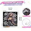 Special Shape Rhinestone Diamond Painting Kit Partial(Night Lily Beauty)