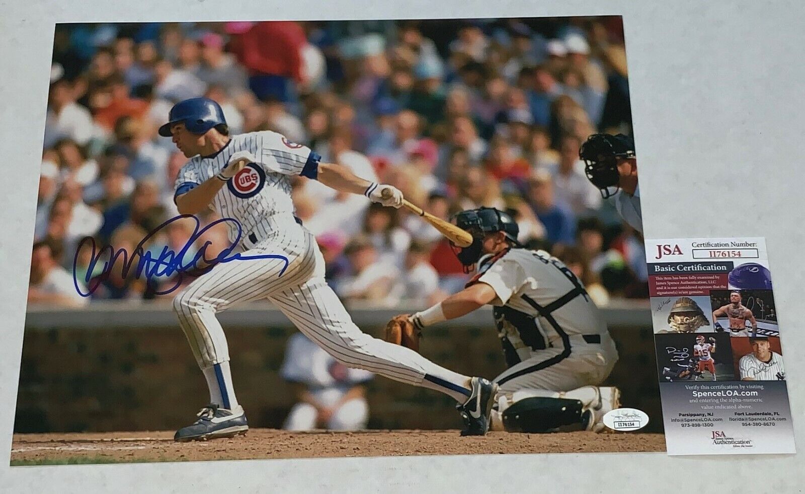 Ryne Sandberg signed Chicago Cubs 11x14 Photo Poster painting autographed 4 JSA