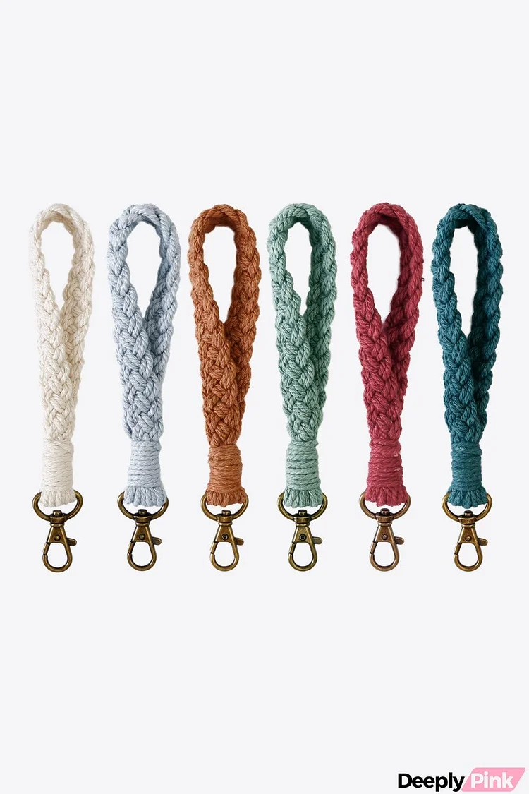 Random 6-Pack Braided Key Chain