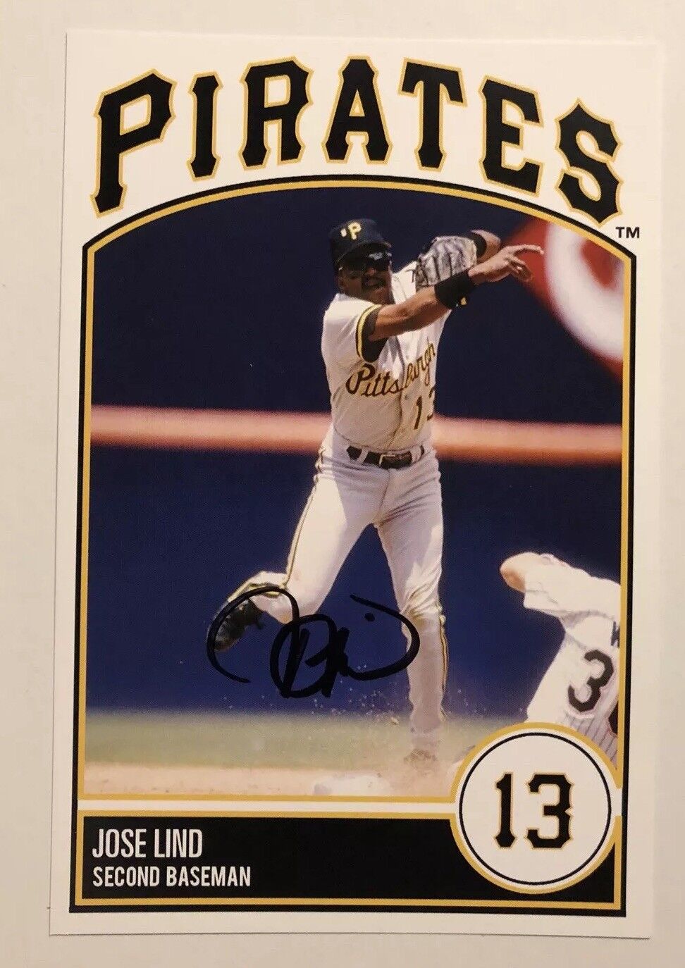 Jose Lind SIGNED AUTOGRAPHED POSTCARD SIZE Pittsburgh PIRATES Photo Poster painting 4X6