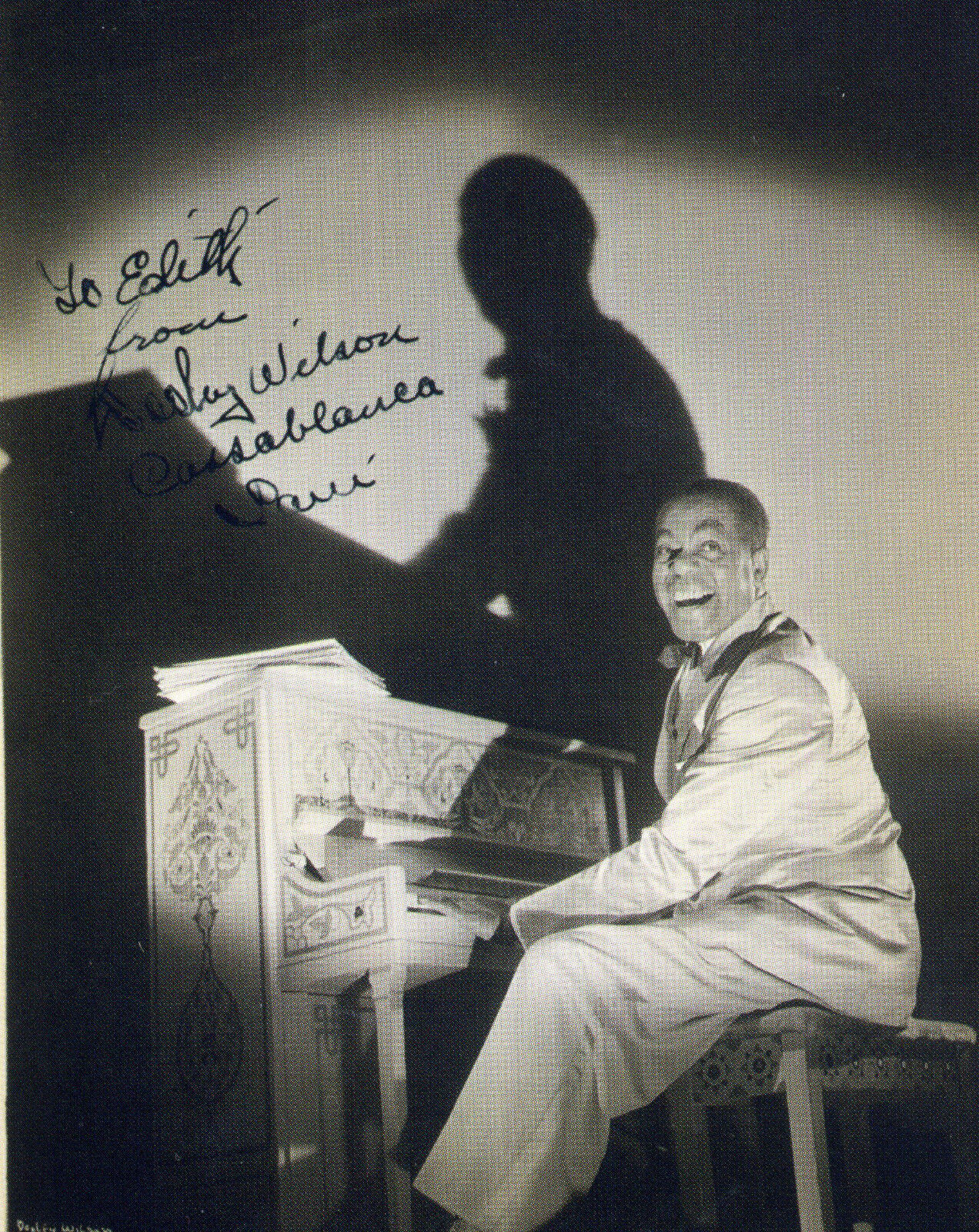 DOOLEY WILSON Signed Photo Poster paintinggraph Pianist Casablanca 'Play It Again Sam' preprint