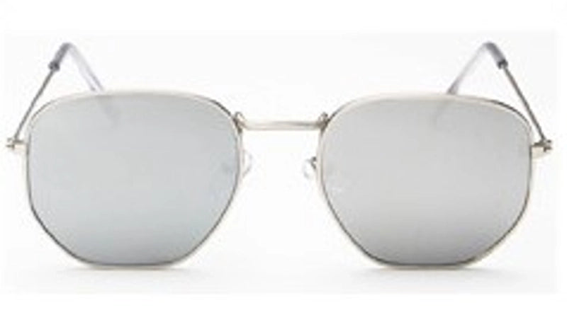 Fashion Solid Color Resin Polygon Full Frame Women’s Sunglasses