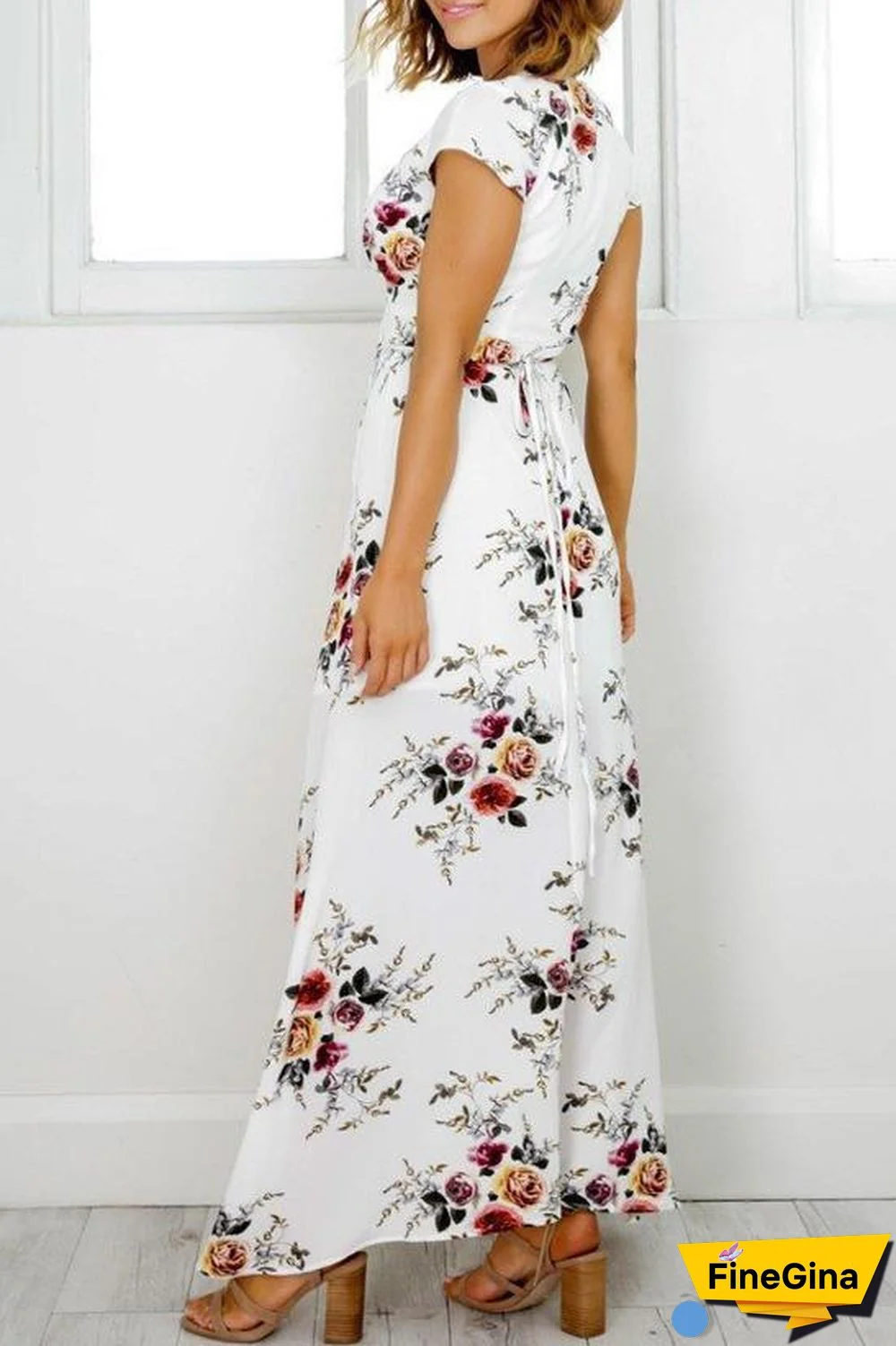 Floral Bohemian Beach Dress