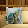 Turtle - 11CT Stamped Cross Stitch Pillowcase 45*45cm
