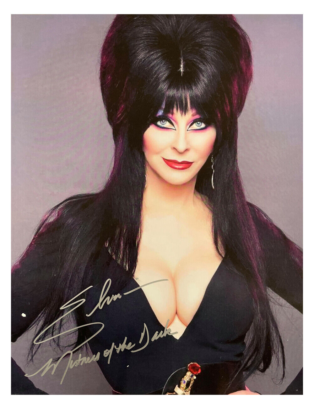 12x16 Elvira Print Signed by Cassandra Peterson 100% Authentic With COA