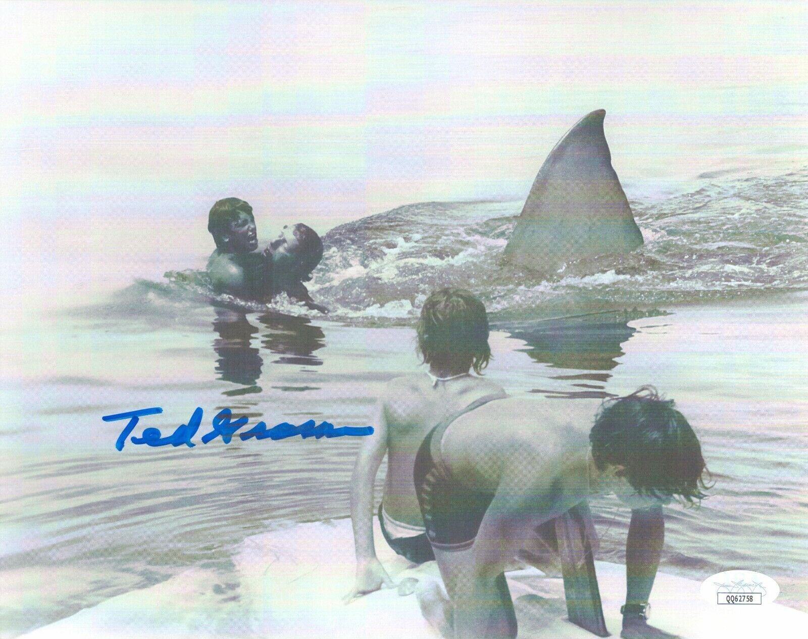 TED GROSSMAN Signed 8x10 Photo Poster painting JAWS GOONIES In-Person Autograph JSA COA Cert