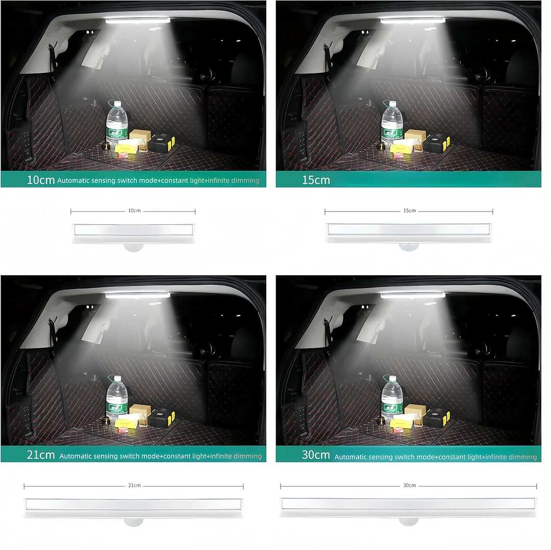 Magnetic Interior Rear LED Dome Light Roof Reading Light, Universal Car Trunk Roof Interior Lamp Emergency Lighting Tool- Automatic Sensing Switch, Infinite Dimming (10CM)