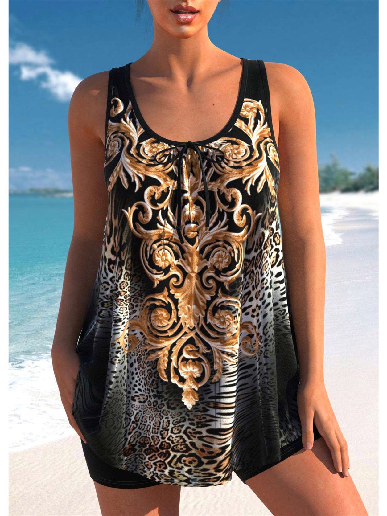 Women Long Sleeve V-neck Graphic Floral Printed Top