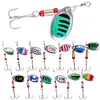 30pcs Metal Spoon Spinner Fishing Lure Artificial Bait for Bass Trout Perch Pike