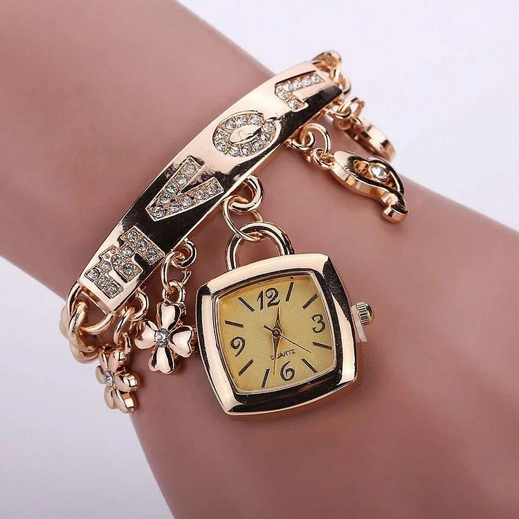 Bracelet Design Square Pendant Quartz Watch-Mayoulove