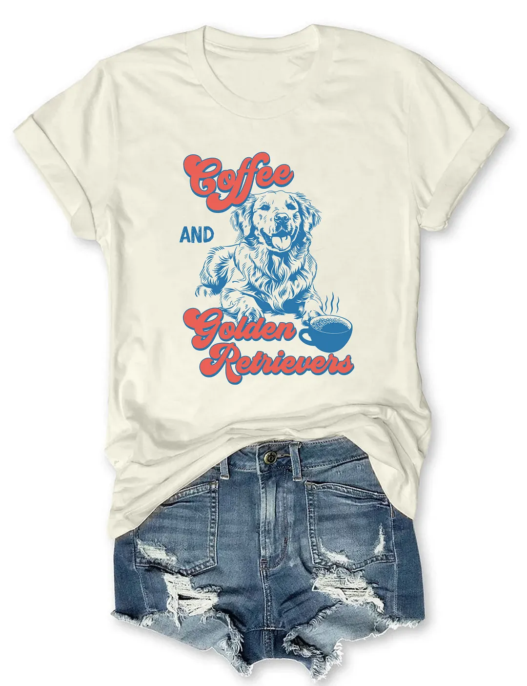 Coffee And Golden Retrievers T-shirt