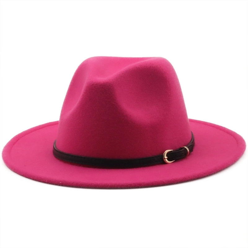 Hot-selling Wool Top Hat Foreign Card Its Red Hat Ethnic Style Jazz Hat Cashmere Felt Hat
