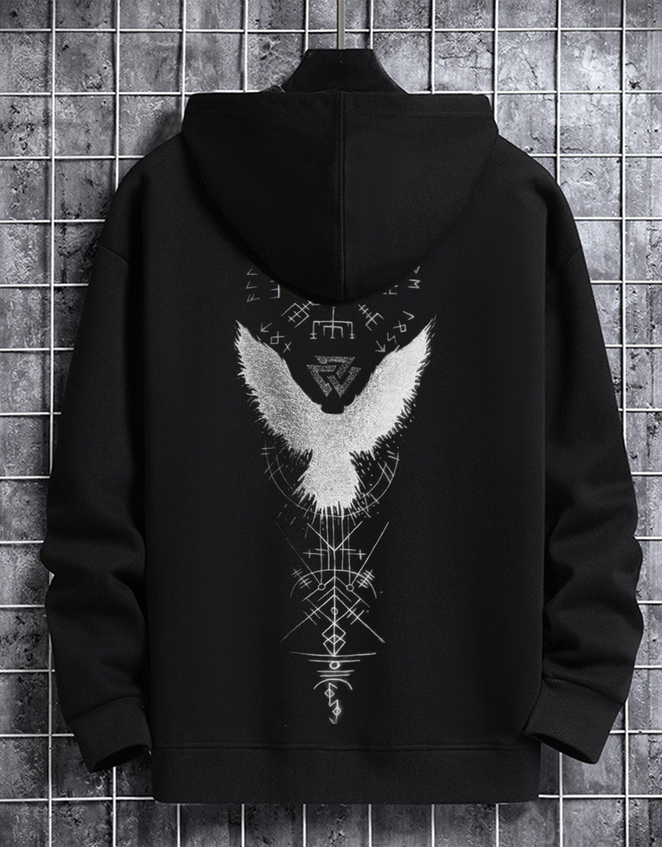 Valkyrie Vintage Spell Raven Totem Hoodies