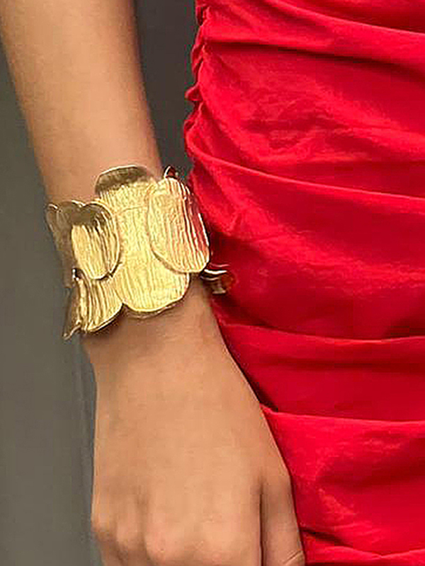 Solid Color Geometric Chains Bracelet Accessories GOLD-One_size