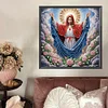 Religi&ouml;se Madonna - speziell geformtes Diamantgem&auml;lde - 30*30cm