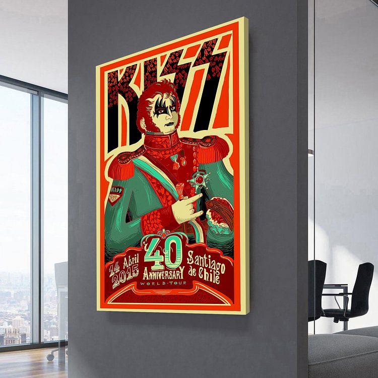 Kiss 40th Anniversary World Tour Canvas Wall Art MusicWallArt
