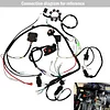 Complete Electric Wiring Harness Kit ATV Wire for GY6 150cc 125cc Scooter Moped 4-Stroke Engine with CDI Stator Regulator Ignition Switch Solenoid Relay by LOYPP