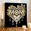 DIY Pearl Painting Maternal Love for Home Wall Decor with Frame(25x25cm)