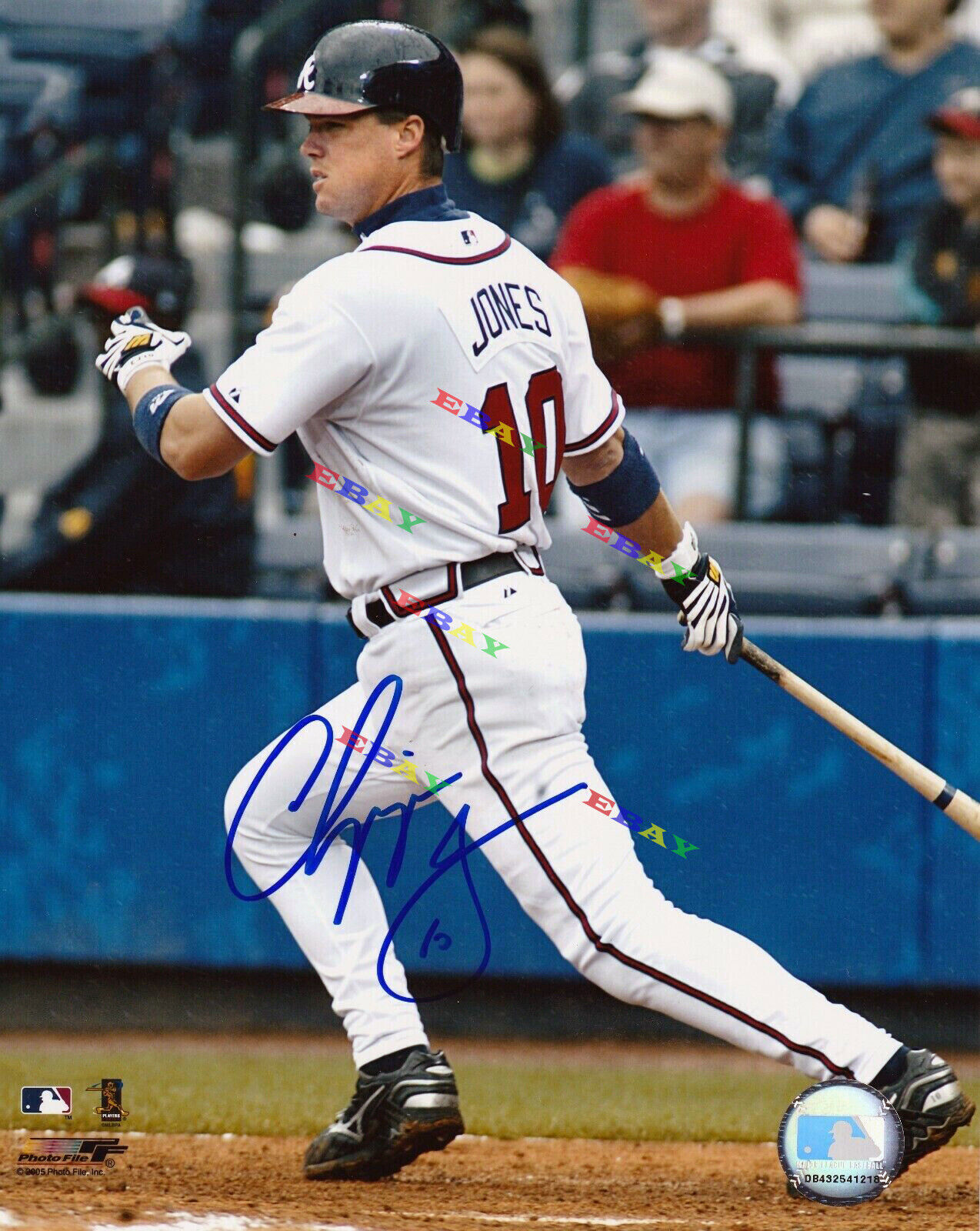 CHIPPER JONES ATL BRAVES Autographed Signed 8x10 Photo Poster painting Reprint