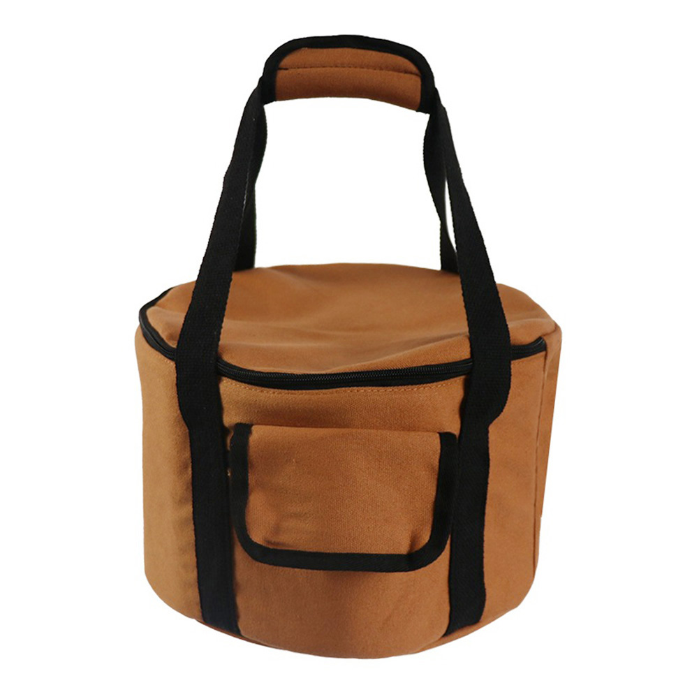 

Outdoor Camping Cookware Tote Bags Portable Picnic BBQ Storage Round Box, 501 Original