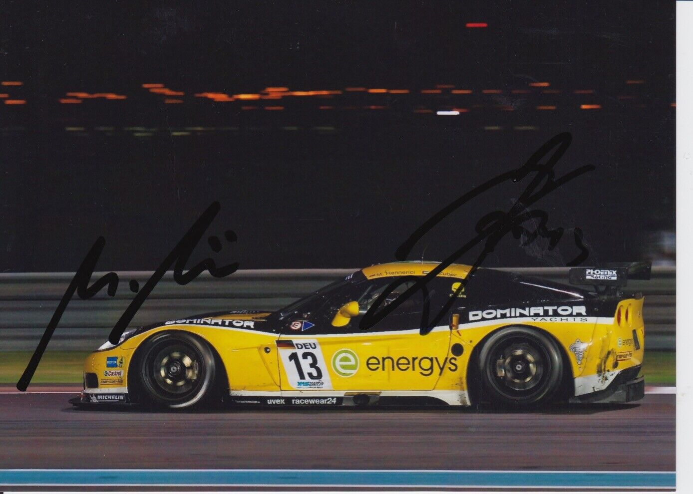 Marc Hennerici and Andreas Zuber Hand Signed 7x5 Photo Poster painting - FIA GT Championship 5.