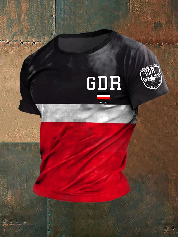 Männer DDR lieben es oder lassen Sie es kurze Ärmel T-Shirt