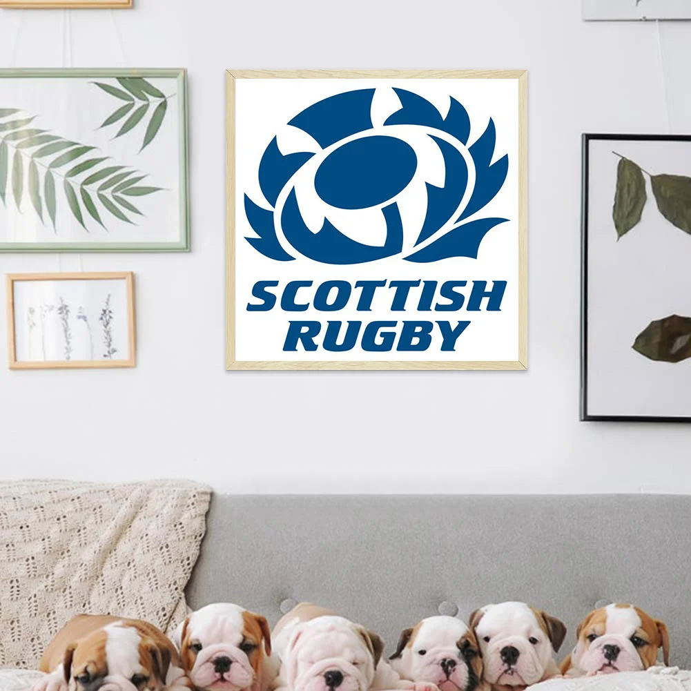 Full Round Diamond Painting 30*30cm - Scottish Rugby Union