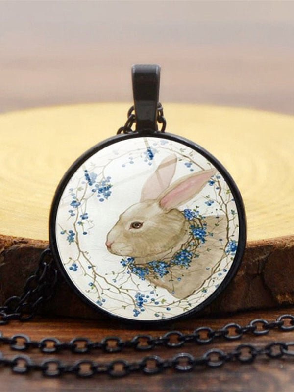 Women's Easter Bunny Vintage Necklace
